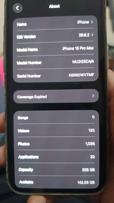 Apple iPhone 15 Pro Max 256gb pta approved with box