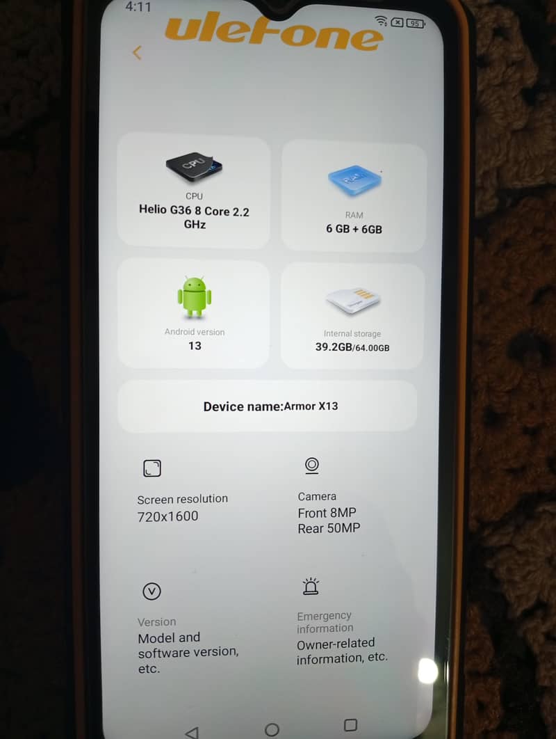 ulefone armor x13 2