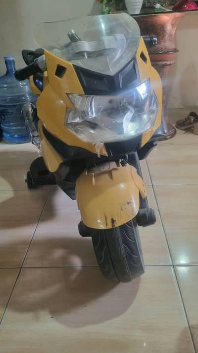 yellow kids bike