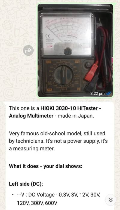 HIOKI JAPANI METER AND HIOS JAPANI POWER SUPPLY
