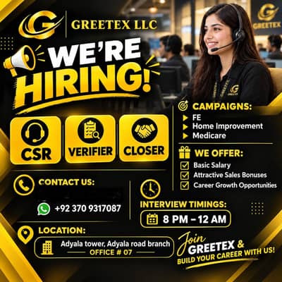 Call center job adyala road
