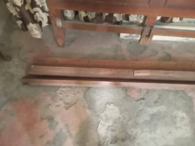 pure wooden bed urgent for sale