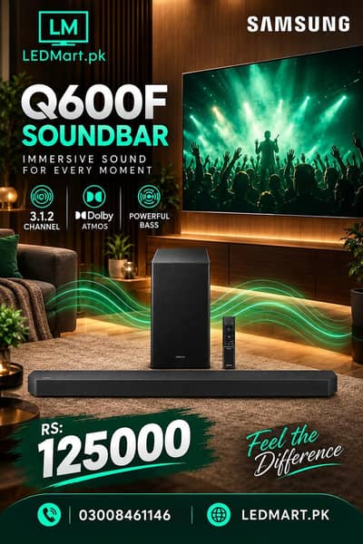 SAMSUNG SOUND BAR Q600H 3.1. 2 DOLBY ATMOS
