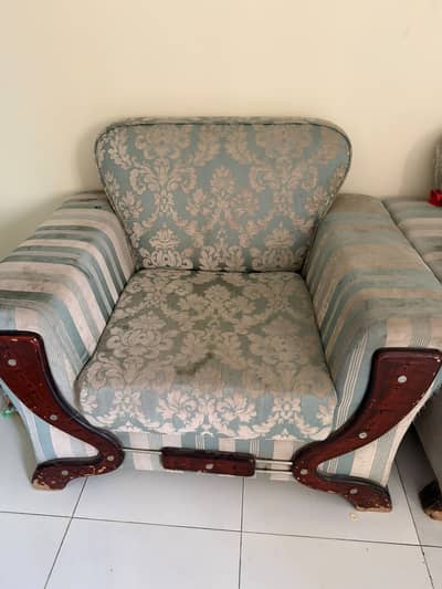Sofa Set for Sale/Wooden Sofa/Chair/Iron Stand/