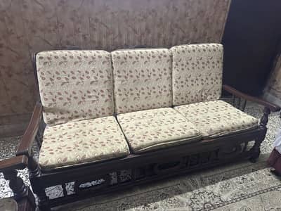Wooden sofa 5 seater