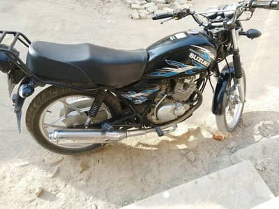 Suzuki 150 special edition with new tubeless tires.