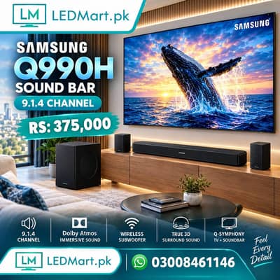 SAMSUNG SOUND BAR Q990H 11.1. 4 DOLBY ATMOS