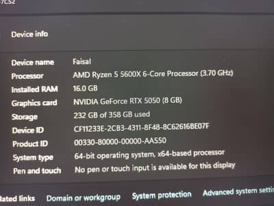 Gaming pc rtx 5050 8gb Ryzen 5 5600x (only serious buyers)