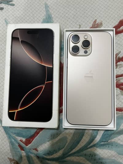 iPhone 16 Pro Max jv 256gb with box NEVER OPENED NEVER REPAIRED