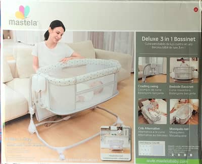 Mastella 3 in 1 bassinet