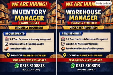 Urgent Staff Required for Mart