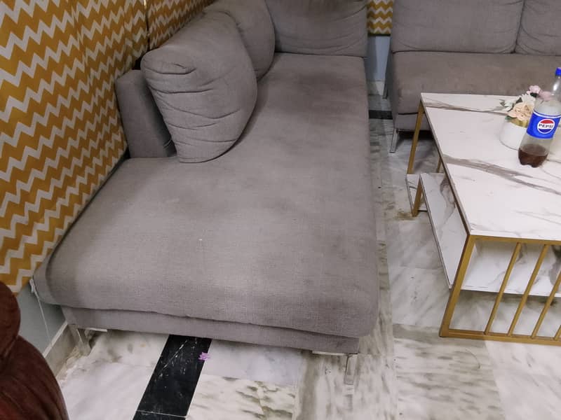 Sofa with side table 1