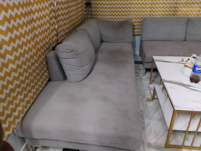 Sofa with side table 2