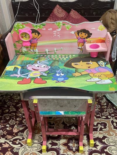 Writing table with chair for kids
