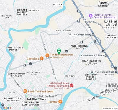 In Korang Town 24 Marla Plot With Extraland Prime Location Sale Dimnd 4 Crore