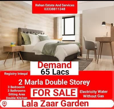 2 Marla Double Storey House For Sale At Lala Zaar Garden Lahore