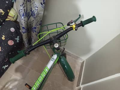 Morgan Green Colored Bicycle with Ring Bell and Electric Bell and  Li