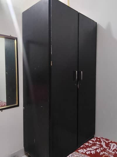 2 Door Wooden Wardrobe / Almari For Sale