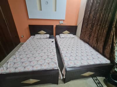 2 Single Beds with mattress for sale