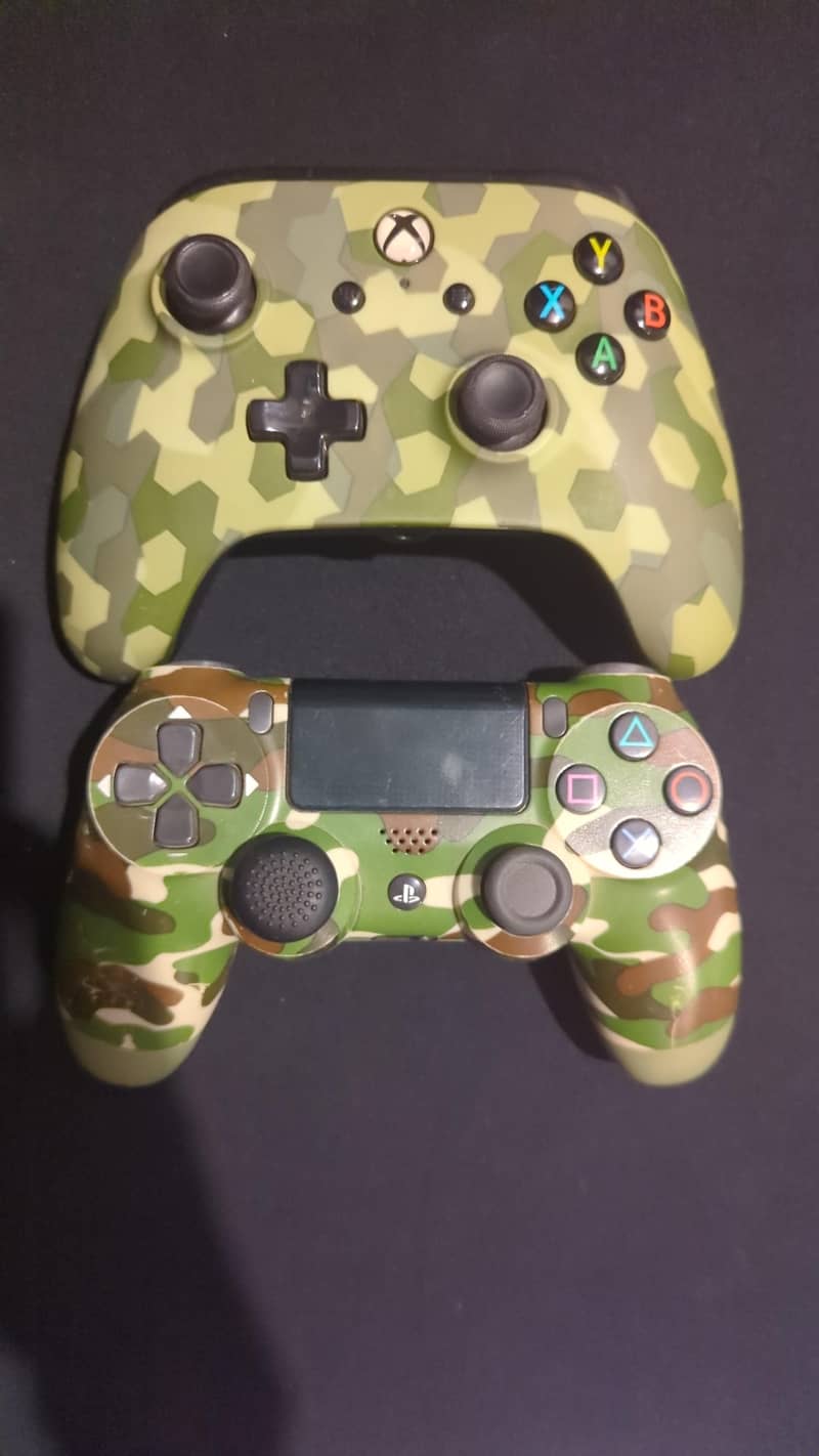 power A Xbox controller and 2 PS4 controllers 0