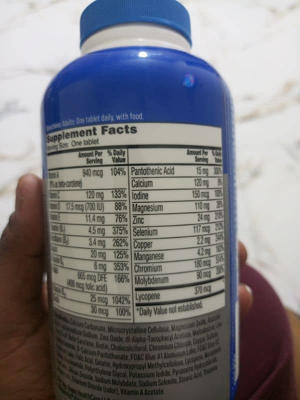 multi vitamins tablets 1