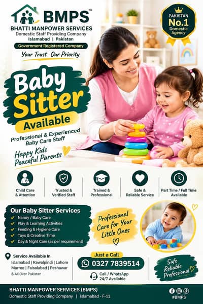 babysitter, housemaids, patientcare, officeboy, helpers, cooks, Ninny