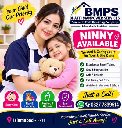 babysitter, housemaids, patientcare, officeboy, helpers, cooks, Ninny