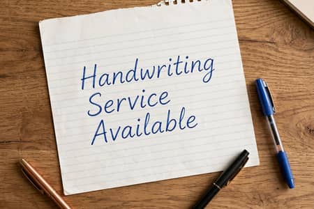 Handwriting Work - Assignment & Notes Writing Service