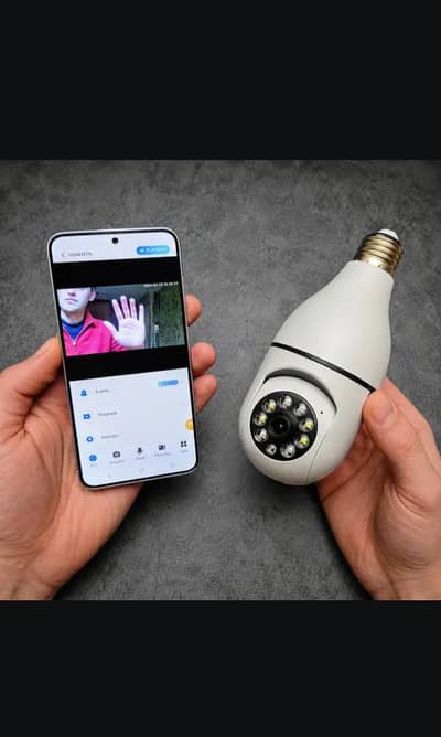 V380 WiFi Bulb Camera 1080p | 360° View | Night Vision | COD