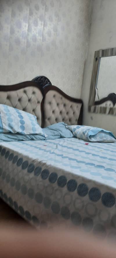 wooden bed