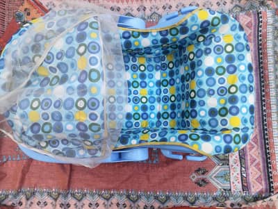 Baby cot blue