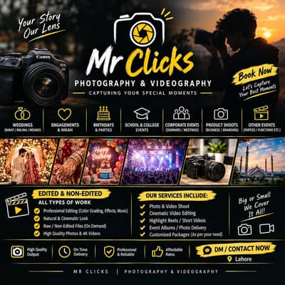 Wedding & Event Photography Videography Lahore