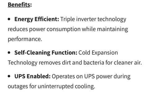 Haier 1.5 inverter