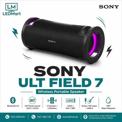 SONY ult 7 field 7 blue tooth speakers the high quality sound