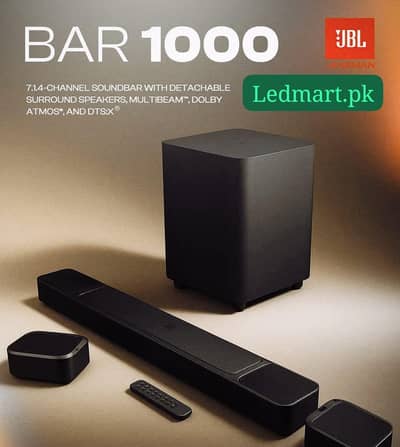 JBL BAR 1000 9.1 CHANNEL DOLBY  850 WATTS