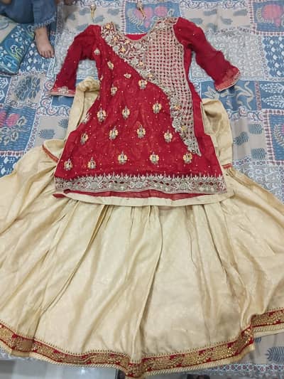 Bridal dress Red color