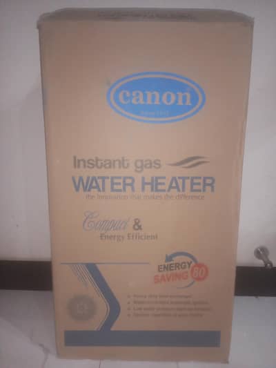 Canon Instant gas water heater/geyser with dual power Ignition