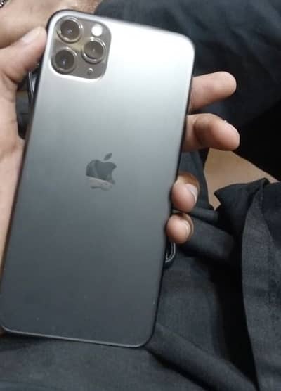 Apple iPhone 11 Pro Max with cable and cover
