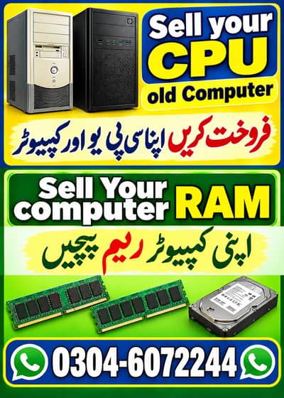 Sell old CPU, sell OLD system, sell RAM