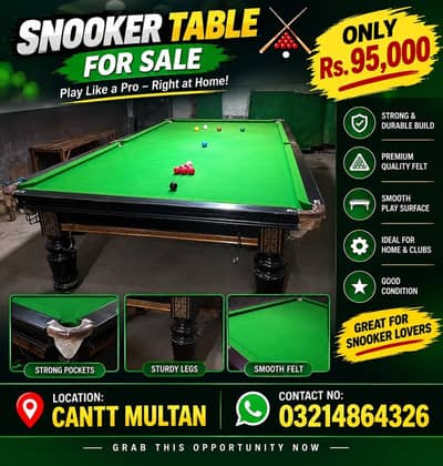 snooker table