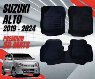 Premium 5D Floor Mats for Suzuki Alto (2019–2026)