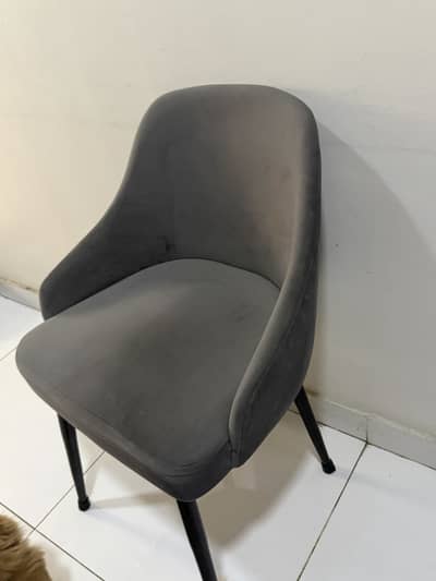 Coffee chairs 2 blue and 1 grey all are in perfect condition