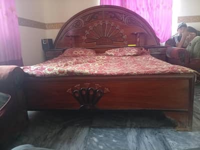 double bed with mattress