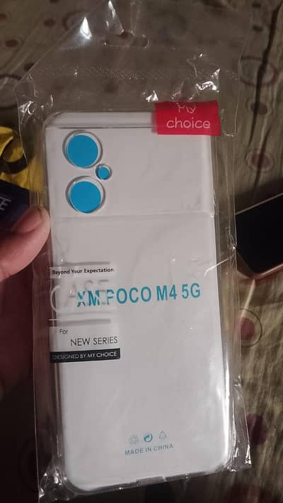 Poco M4 5G Transparent Case + iRing Holder - New Pack