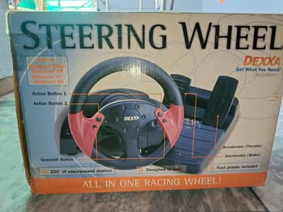 brand new dexxa steering wheel for pc 10/10 condition all ok