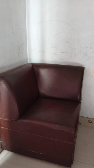 Brown Leather Sofa Chair