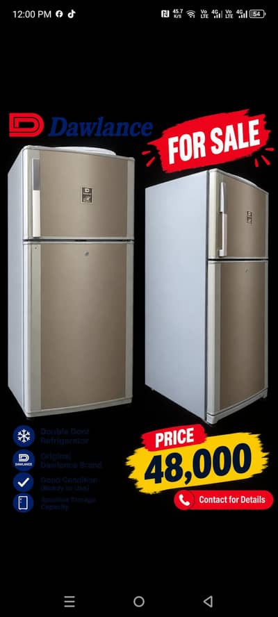 dawnlance large fridge for sale