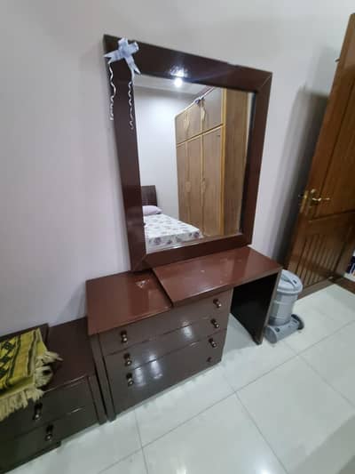 Wooden Bed Set with mattress