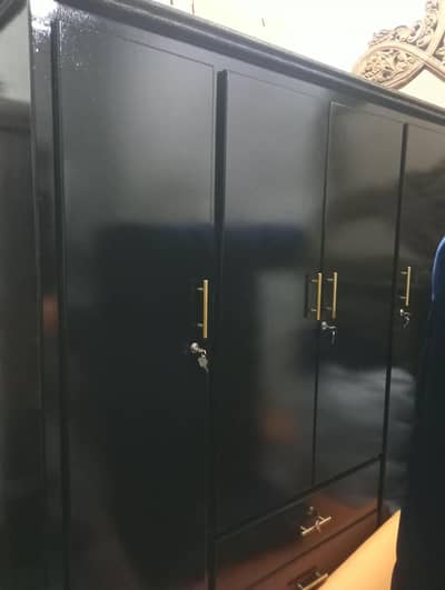 Brand New Black Wooden Wardrobe – Never Used