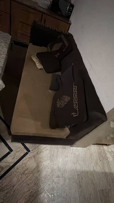 L shape sofa set
